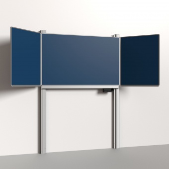 Pylonen-Klapptafel, 200x120 cm, Flügel: 100x120 cm, Stahlemaille blau, Pylonen-Klapptafel, 200x120 cm, Flügel: 100x120 cm, Stahlemaille blau,